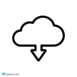 Digital Cloud Design Icon