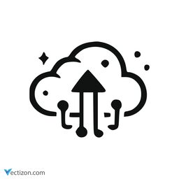 Digital Cloud Interface Icon