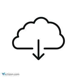 Digital Cloud Line Icon