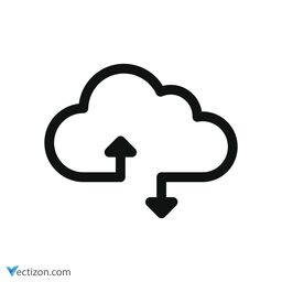 Digital Cloud Minimal Icon