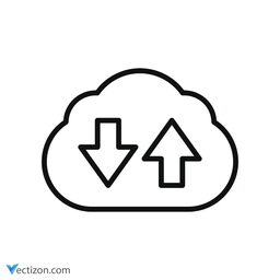 Digital Cloud Modern Icon