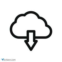 Digital Cloud Simple Icon