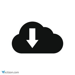 Digital Cloud Solid Icon