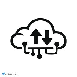 Digital Cloud System Icon