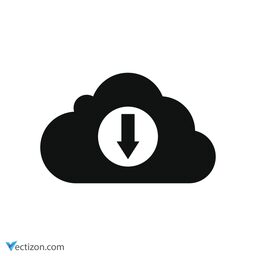 Digital Cloud Vector Icon