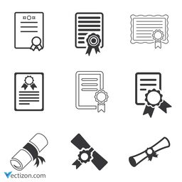 Diploma Set Icon