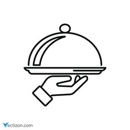 Dish Cover Glyph Icon