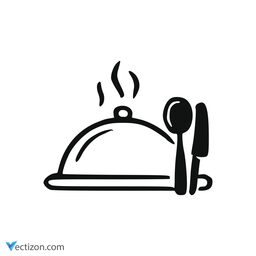 Dish Cover Vector Icon
