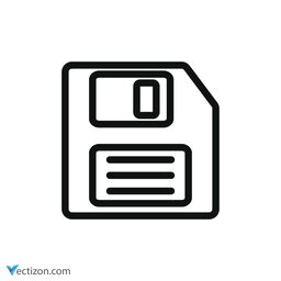 Diskette Outline Icon