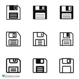 Diskette Set Icon