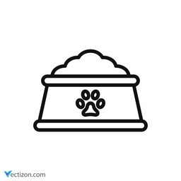 Dog Bowl Glyph Icon
