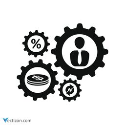 Dollar Gears Icon