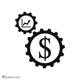 Dollar Gears Pictogram icon