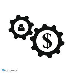 Dollar Gears Symbol icon