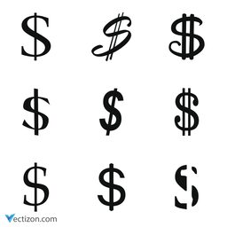 Dollar Sign Pack Icon