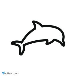 Dolphin Glyph Icon