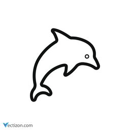 Dolphin Vector Symbol icon
