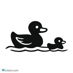 Duck Line Icon