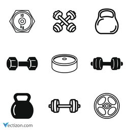 Dumbbell Bundle Icon