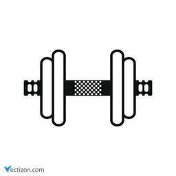 Dumbbell Line Icon