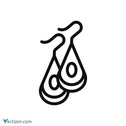 Earrings Glyph Icon