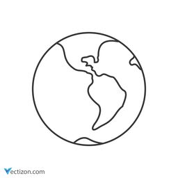 Earth Glyph Icon
