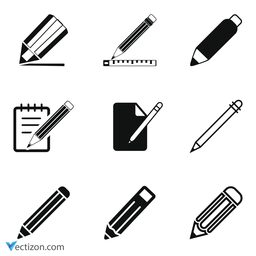 Edit Pencil Set Icon