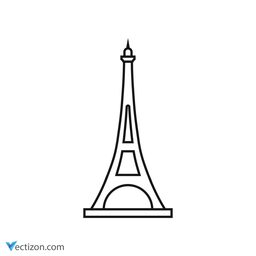 Eiffel Vector Icon