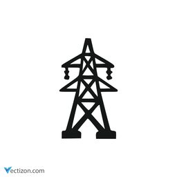 Electric Tower Minimal Icon