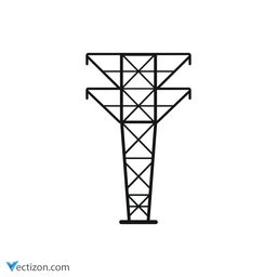 Electric Tower Outline Icon