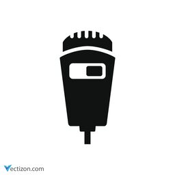Electric Razor Glyph Icon