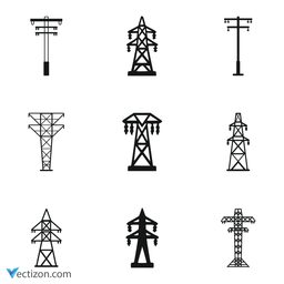 Electric Tower Set Icon