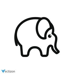 Elephant Modern Icon