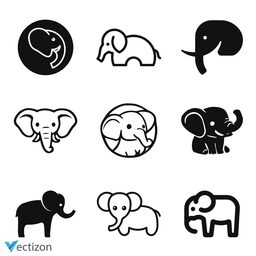 Elephant Set Icon