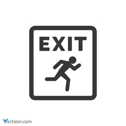 Exit Pictogram icon