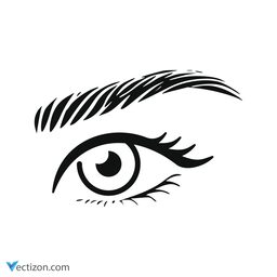 Eyebrow Flat Icon