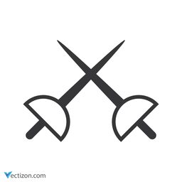 Fencing Pictogram icon