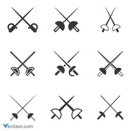 Fencing Set Icon