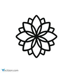Flower Glyph Icon