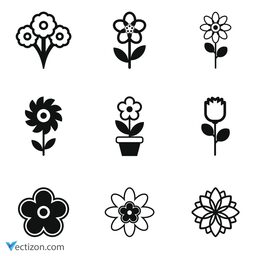 Flower Set Icon
