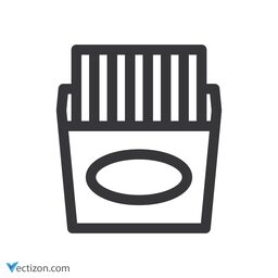 French Fries Pictogram icon