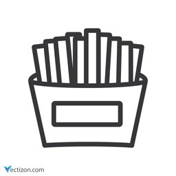 French Fries SVG Icon