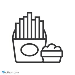 French Fries Vector Icon