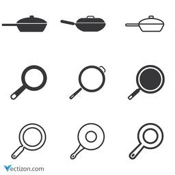 Frying Pan Set Icon