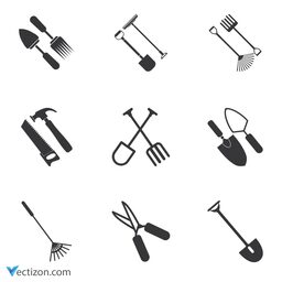 Garden Tools Set Icon