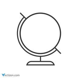 Globe Line Icon
