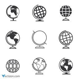 Globe Set Icon