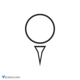 Golf Glyph Icon