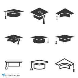 Graduation Hat Set Icon