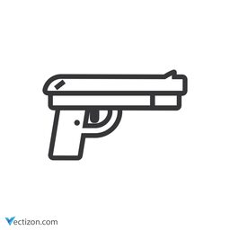Gun Glyph Icon